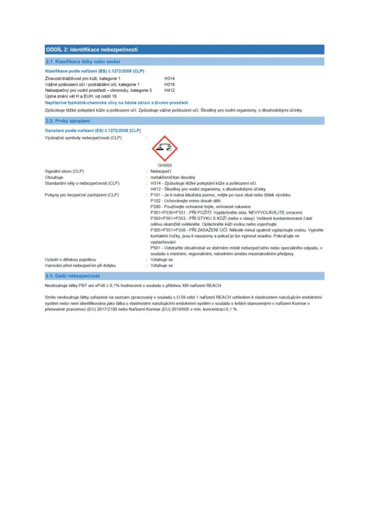 HG 184 Prostředek na čištění podlah 1 l
