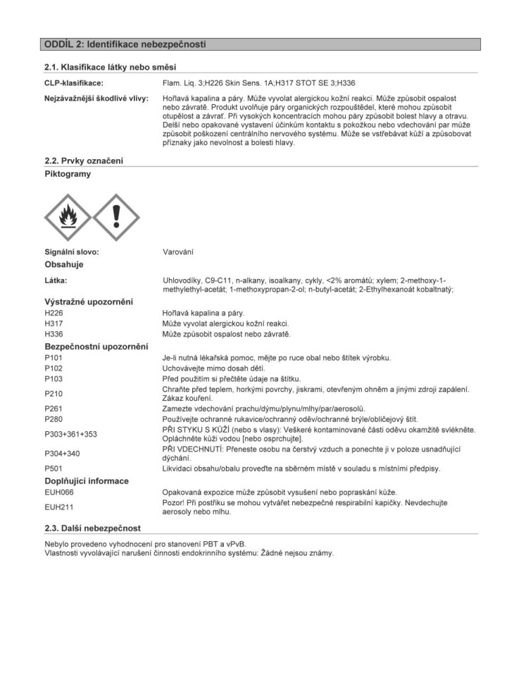 501208KR Barva modrá světlá - balení 1l