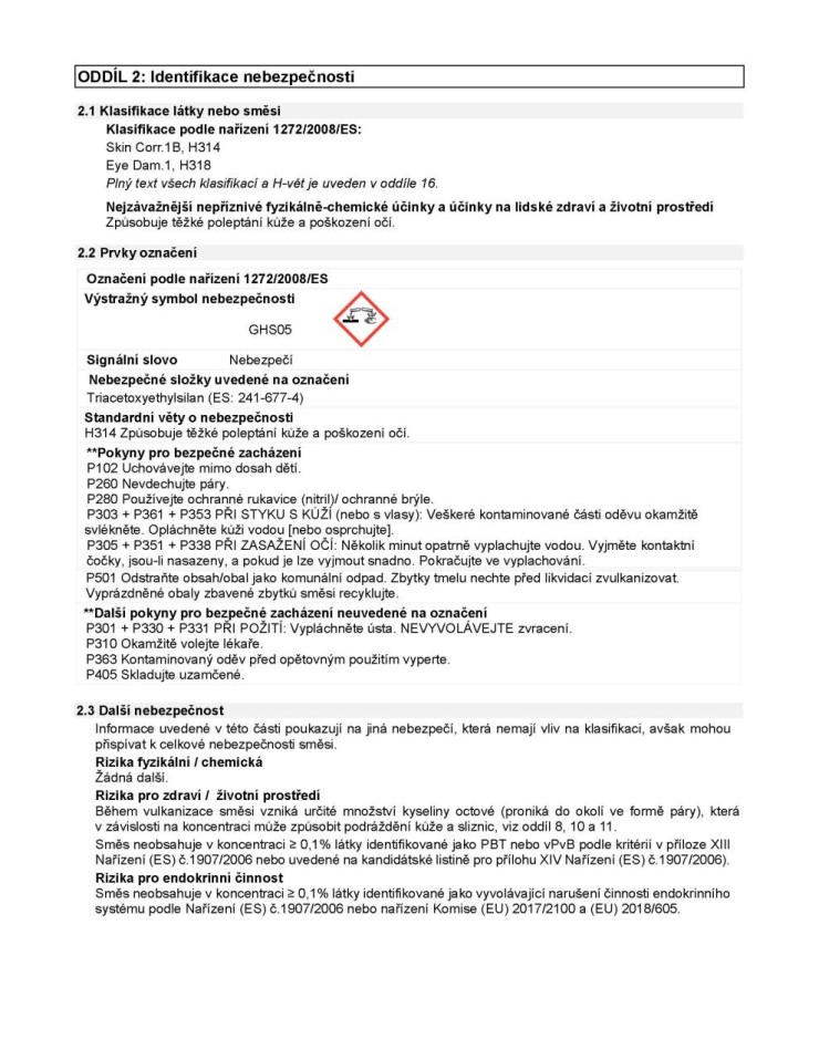 Lukopren S 6400 - 310 ml  transparentní pro styk s potravinami