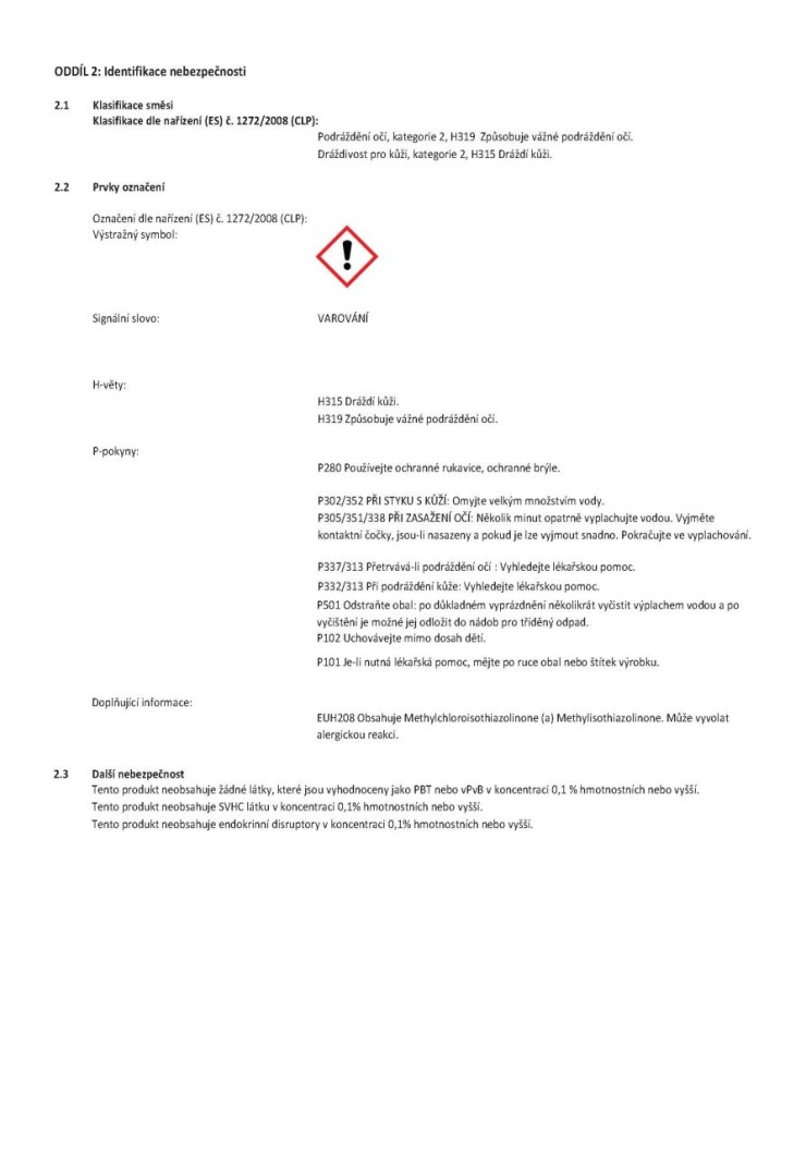 Mycí přípravek HIT 5 l Industry