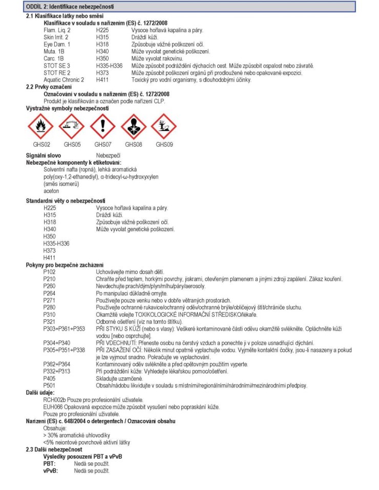Čistič benzínového palivového vstřikovacího systému 375ml