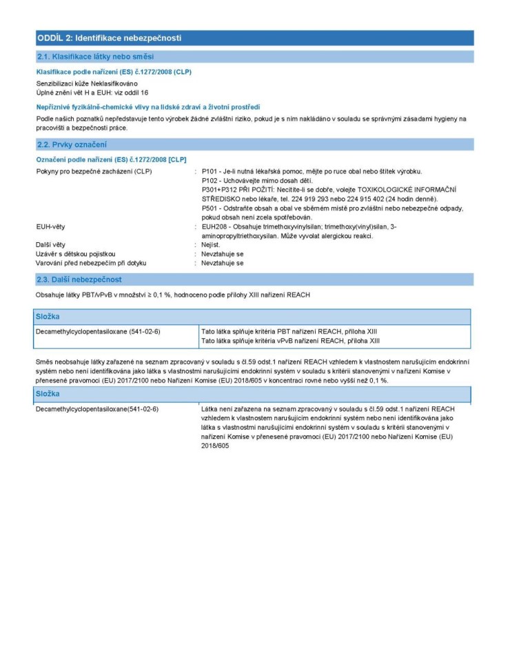 CEYS 42505529 SILIKON Neutrální transparent 280ml