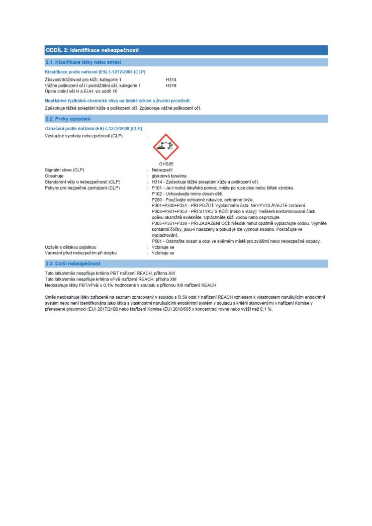 HG174 Rychlo odstraňovač vodního kamene 500ml