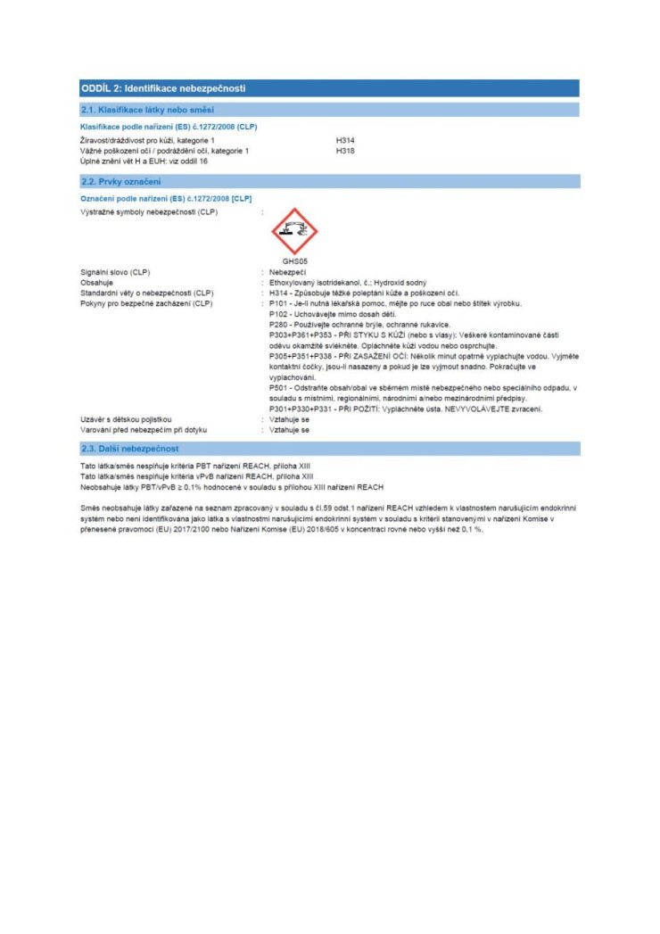 HG 135 Čistič spár 0,5 l