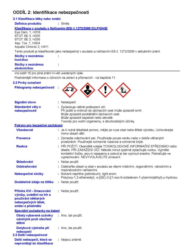 HG 166 Odstraňovač skvrn 0,5L