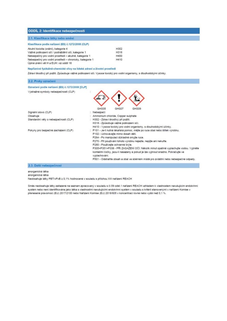 Odstraňovač sazí z komínu 500 g