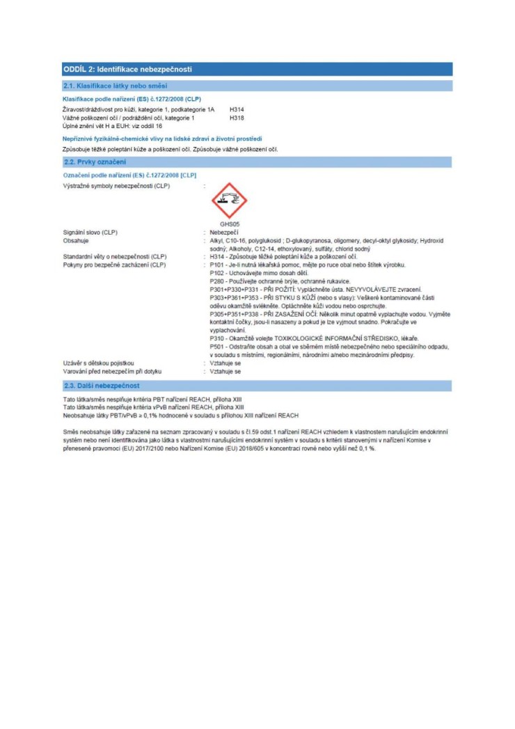 Čistič odpadu gelový HG 1L