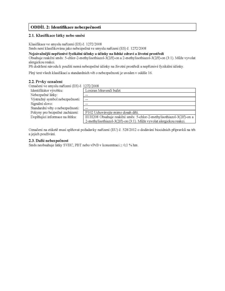 Loxiran 000251 Mravenčí bufet 2 dózy