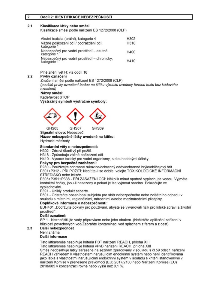 Plíseň stop 3x20g Champion 50 WG 017427