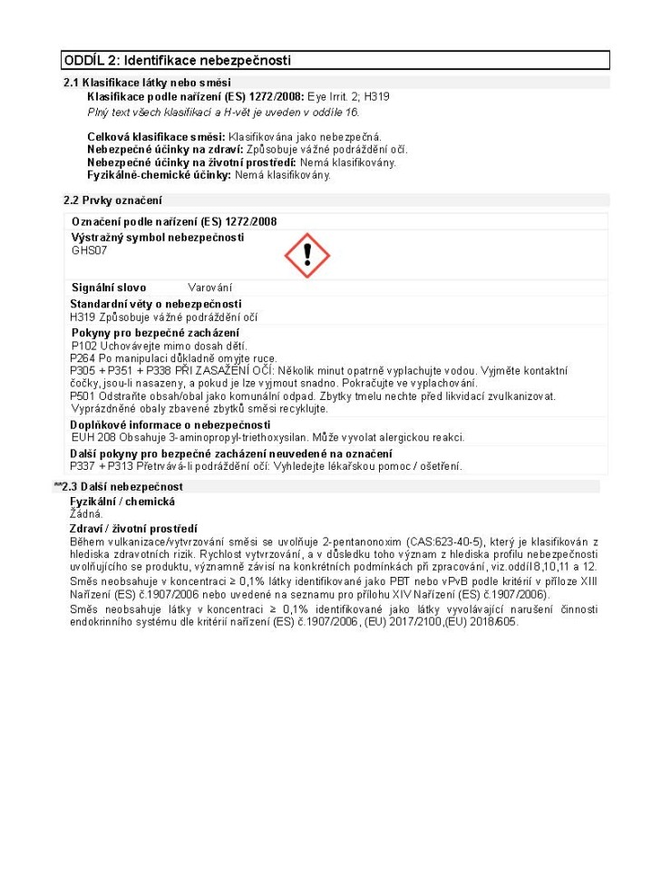 Lukopren S 9780 silikonový gel cihla 80 ml