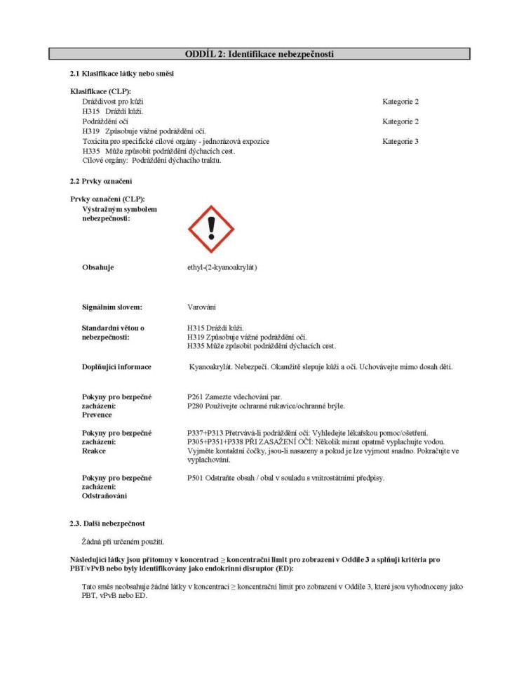 Lepidlo vteřinové Loctite 406 20g