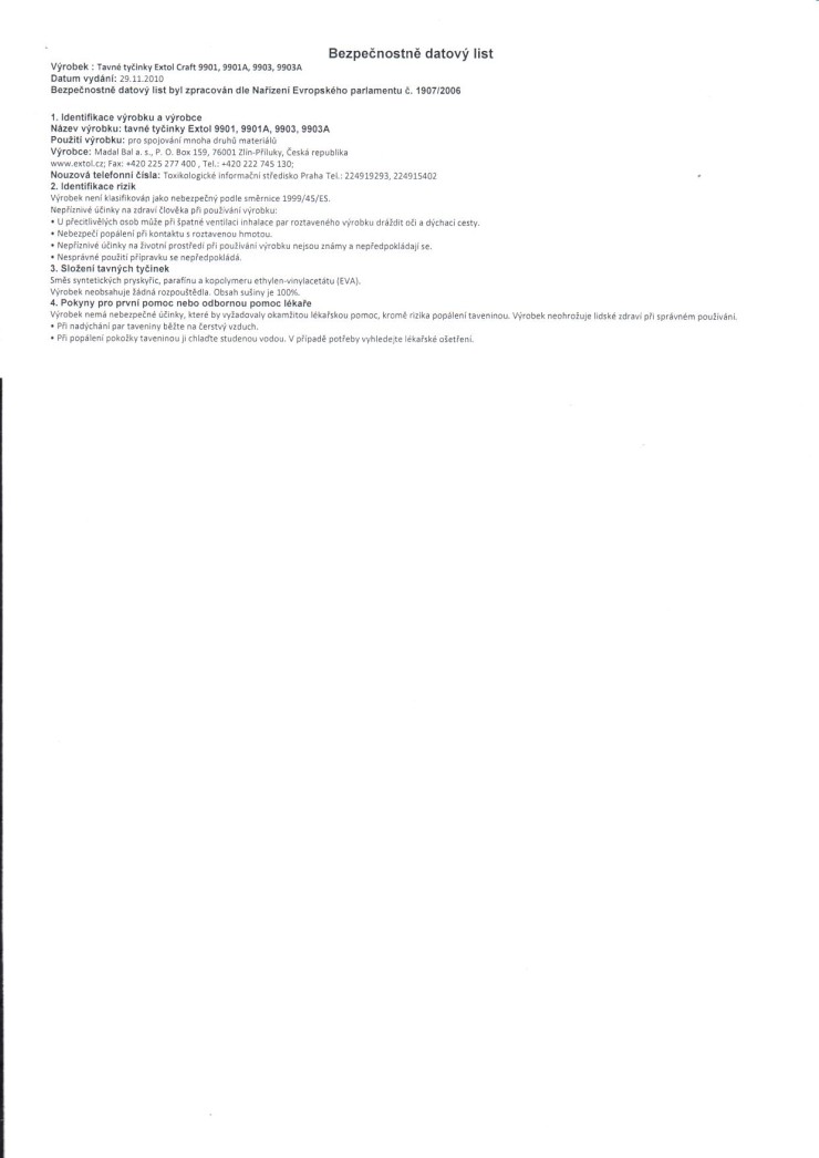 Extol Craft 9908 Tyčky tavné barevné 7,2x100 mm 12 ks