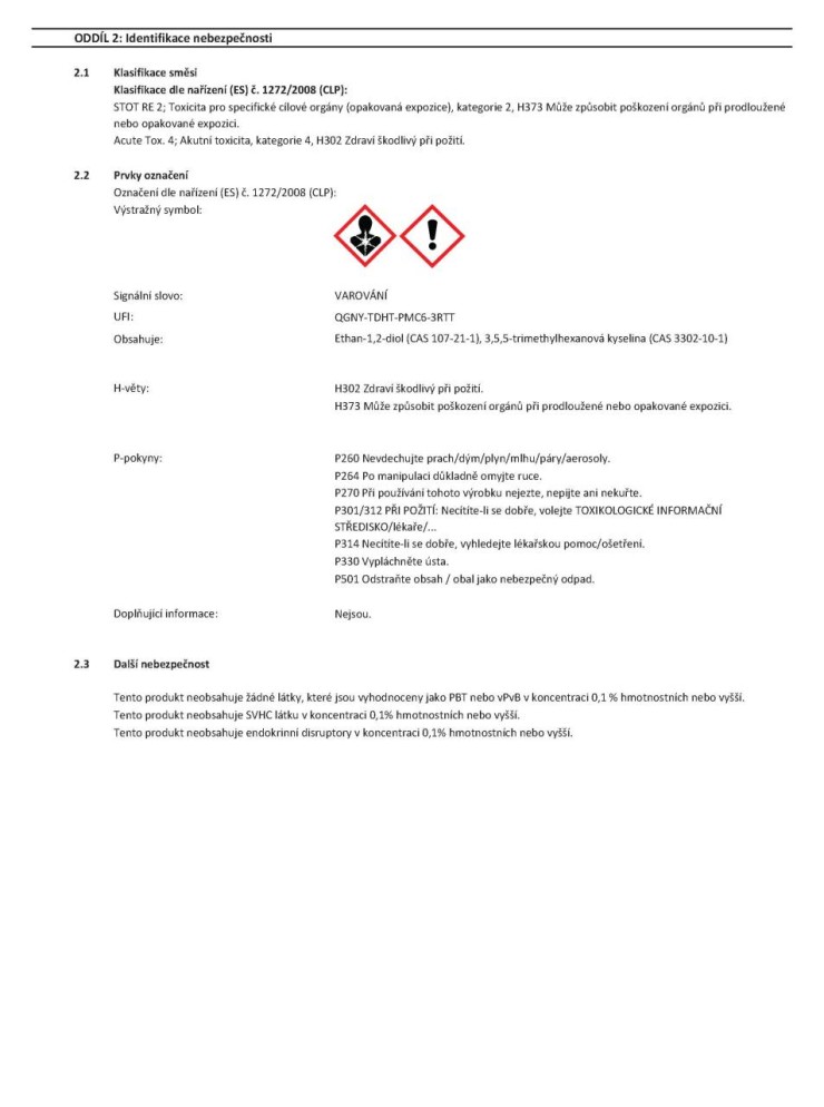 Kapalina chladící G12+ AGROZET Antifreeze 3 L
