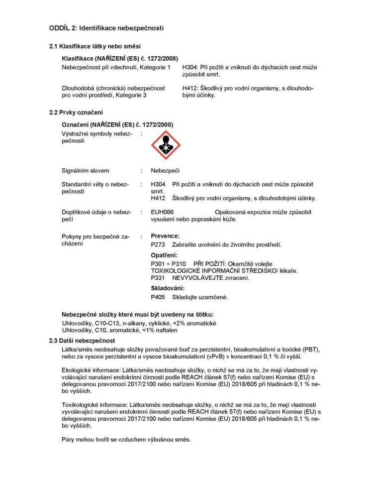 Aditivum diesel zimní pro zlepšení výkonu 300 ml