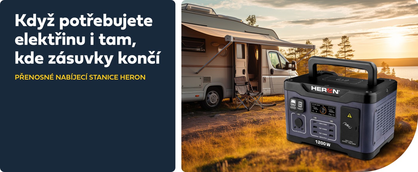 Nabíjecí stanice HERON – energie tam, kde ji opravdu potřebujete