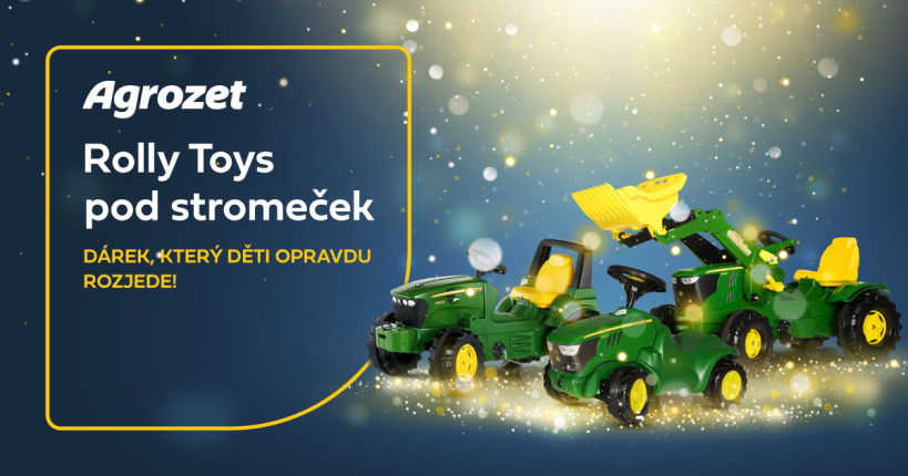 Rolly Toys pod stromeček – dárek, který děti opravdu rozjede!