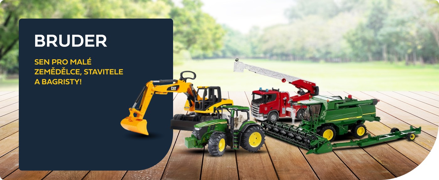BRUDER – To pravé pro malé zemědělce, stavitele i bagristy