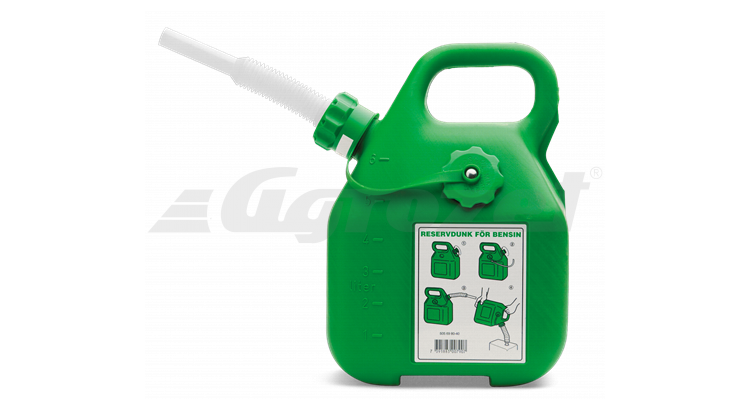 Husqvarna 505698040 Benzínový kanystr zelený s plnící hubicí 6 l