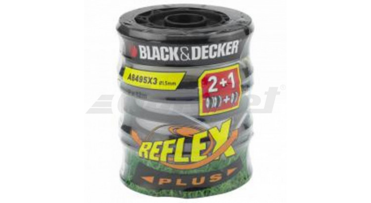 BLACK&DECKER A6495X3 Náhradní struna Reflex Plus 1,5mm/2x6m - 3ks