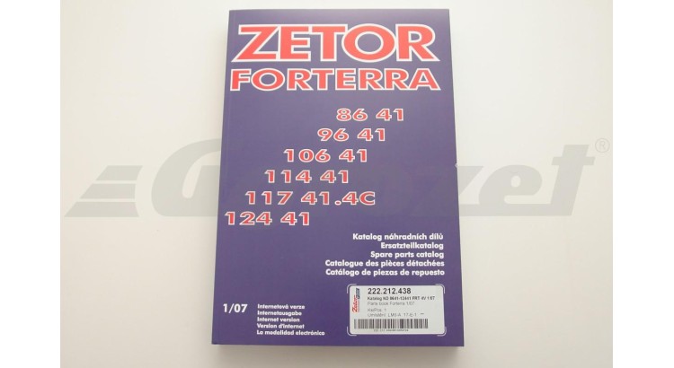 Zetor 222.212.376 Katalog ND Z 3320-7340 Major