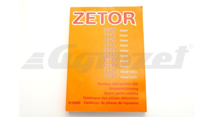 Zetor 44.402.040 Katalog ND Z 3321-7341 Super Turbo 5/03