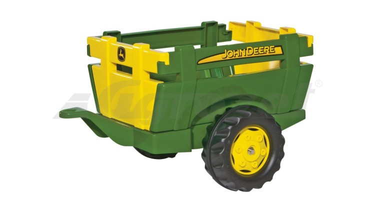 Rolly Toys Vlečka za traktor 1osá zelený přívěs FARM TRAILER JD