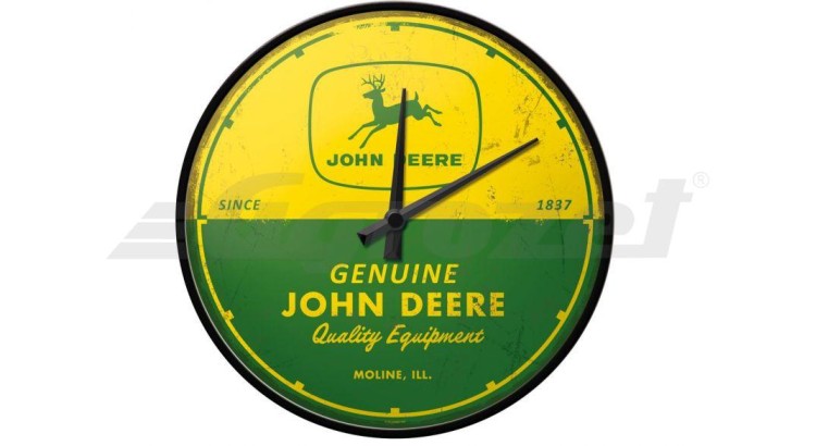John Deere Nástěnné hodiny "Genuine Quality Equipment"