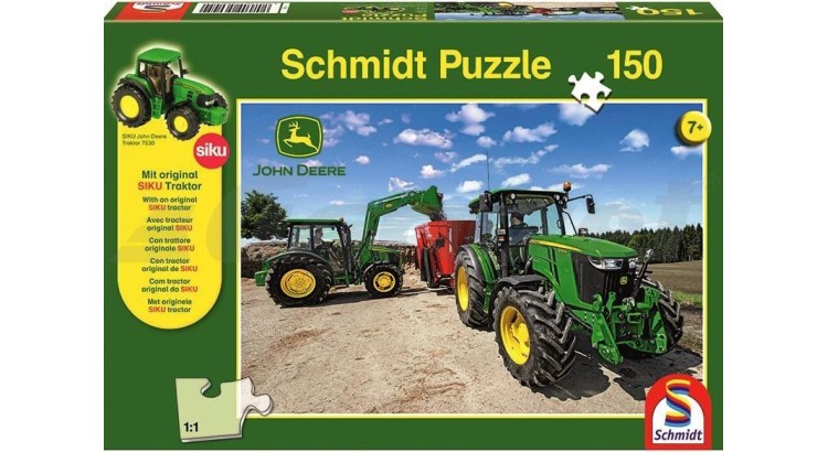 John Deere Puzzle Traktory řada 5M, 150 dílků