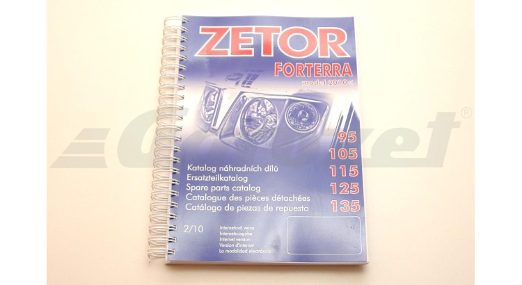 Zetor 222.212.562 Katalog ND Z 95 - 135 Forterra M2010 - vydání 2/2010