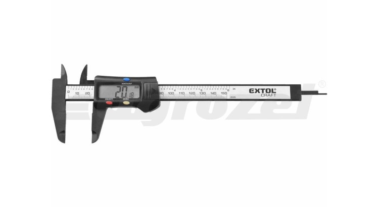EXTOL CRAFT 925200 Měřítko posuvné digitální plastové, 0-150mm