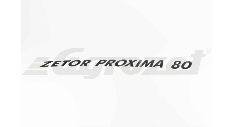 Nápis Zetor Proxima 80 levý 65802113