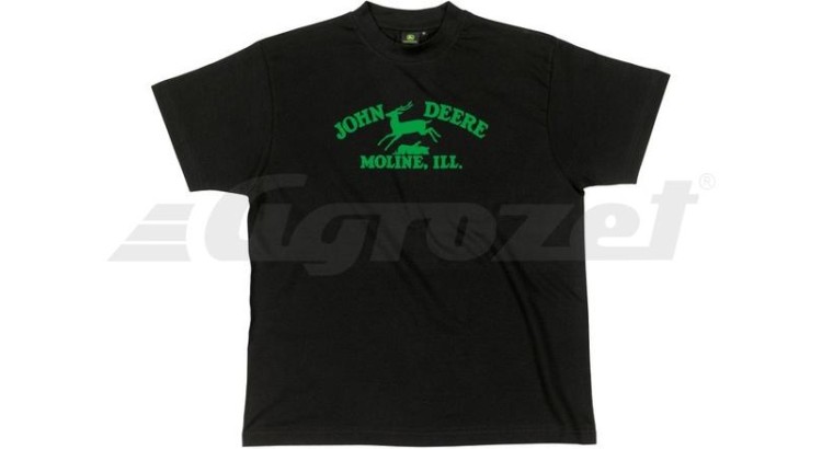 Tričko logo 1937 John Deere černé