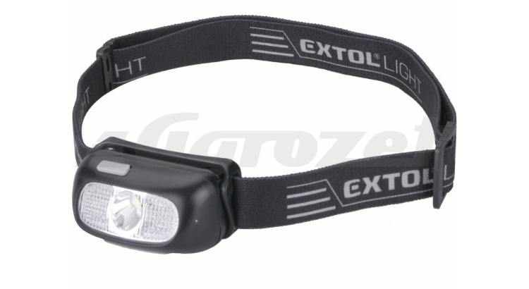 EXTOL 43181 Čelovka 130lm CREE XPG, USB nabíjení, dosvit 40m, 5W CREE XPG LED