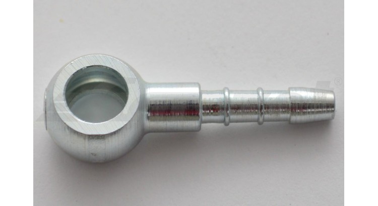 Oko (nátrubek) přepad na průměr hadice 4 mm - jednostranné