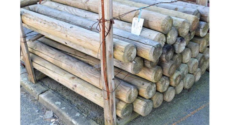 Kůl ohradníkový dřevěný 100x1800 (mm) impregnovaný