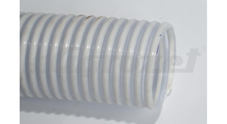Hadice PVC 80/90,4  FOOD průhledná b. spirála(-20°C/+60°C,tlak 4 BAR,pod.0,7 BAR