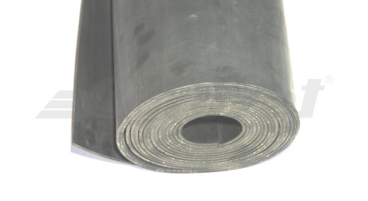 Podlahovina pryžová NBR/SBR tl. 4mm, š. 1200mm,  (tolerance 30mm),  1 vl. 65 Sh