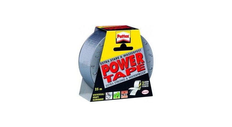 Lepicí páska Pattex Power tape stříbrná 25m