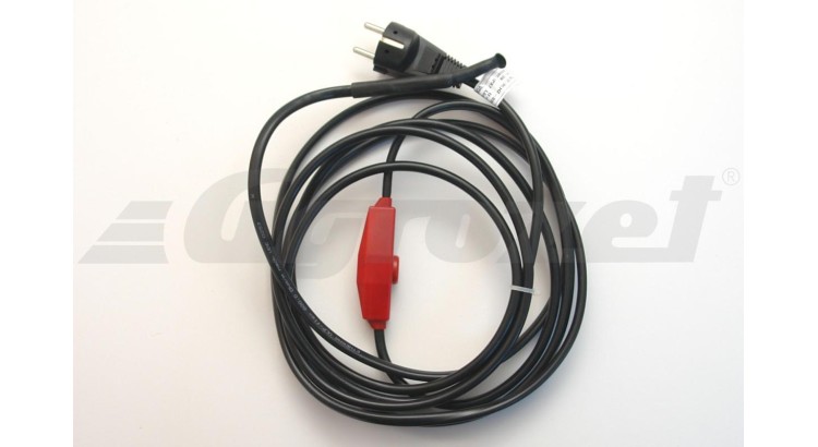 Kabel topný proti zamrzání s termostatem 230V délka 2 m až do -45 °C