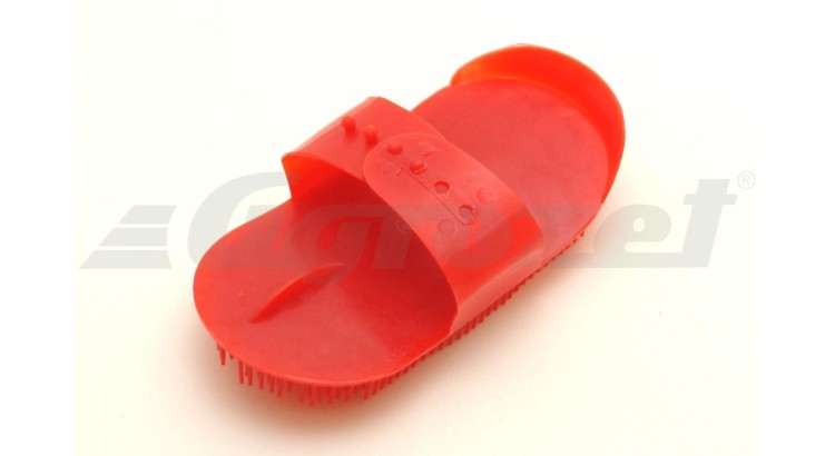 Hřebelec s jehlovými štětinami plastový červený