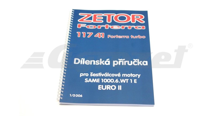 Zetor 222.212.410 Dílenská příručka motor SAME 1000.6.WT1E-CZ