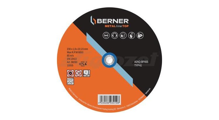 Berner 38269 Kotouč řezný METALline na kov 65x1,2x6