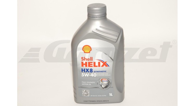 Shell Helix HX8 5W-40 1l plně syntetický