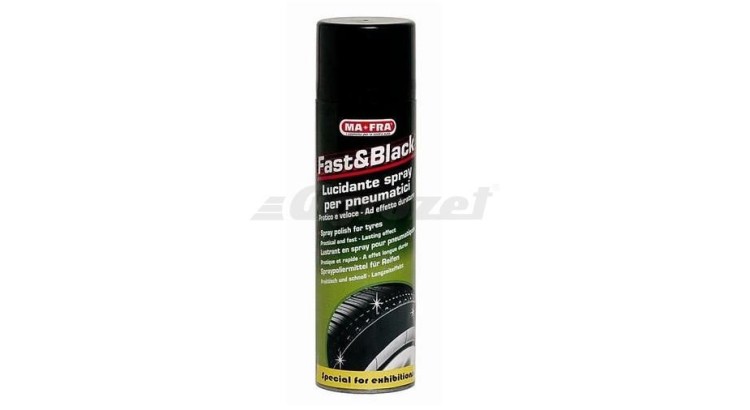 MA-FRA FAST & BLACK leštěnka na gumu a pneu 500 ml