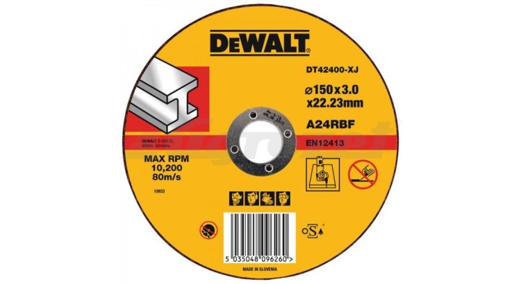 DEWALT DT42400 Kotouč řezný 150x22,2 3,0 mm na kov