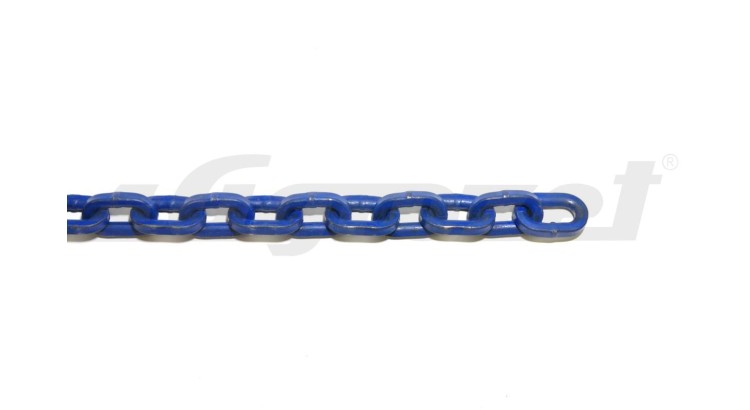 Řetěz na úvazky průměr 7 mm modrý - metráž