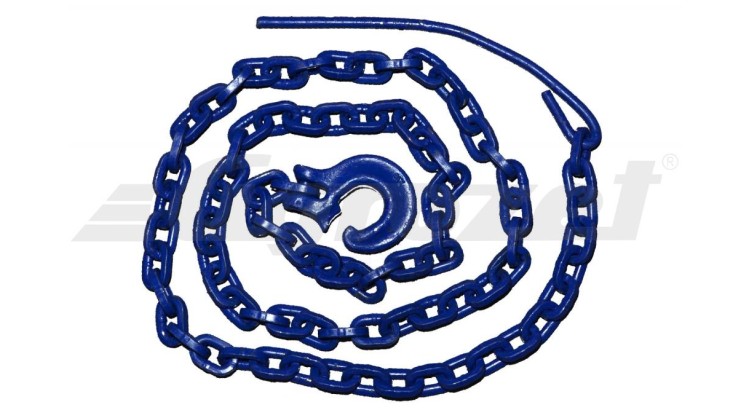 Řetězový úvazek modrý G100 7mm/ 2m