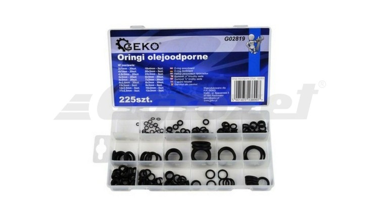 Geko G02819 O-kroužky odolné proti olejům 225ks