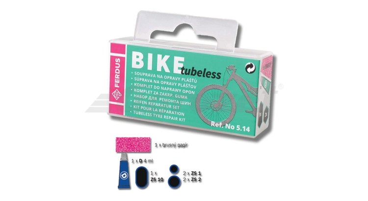 Opravná sada BIKE tubeless souprava - plast