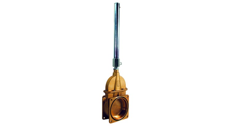 Šoupě 6" s hydraulickým ovládáním MZ, 2x příruba, jednočinný